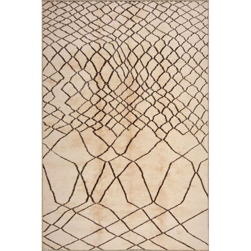 Tapis crème lavable à la machine, Sous-tapis carré 3 pi 3 po inclus