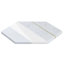 Margo 9" Hexagon Marble and Brass Mosaic Tile-552867190