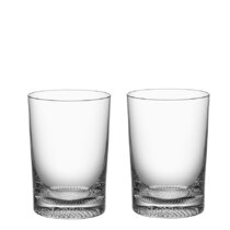 Windsor Collection European Crystal Tall Drinking Highball Glasses, Set of  2 Premium Textured Glasses