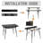 89cm Adjustable Folding Table