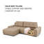 Sabria 3 Seater Sofa Bed-1450211226