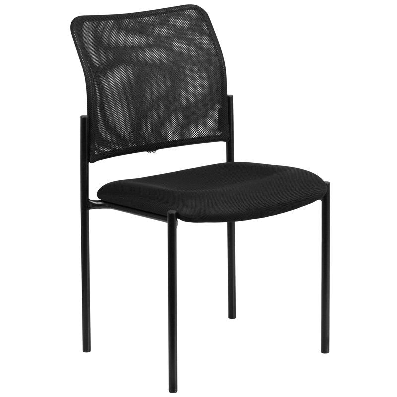 Chaise d'appoint en acier Comfort Mesh - Siège de réception - Chaise d'invité