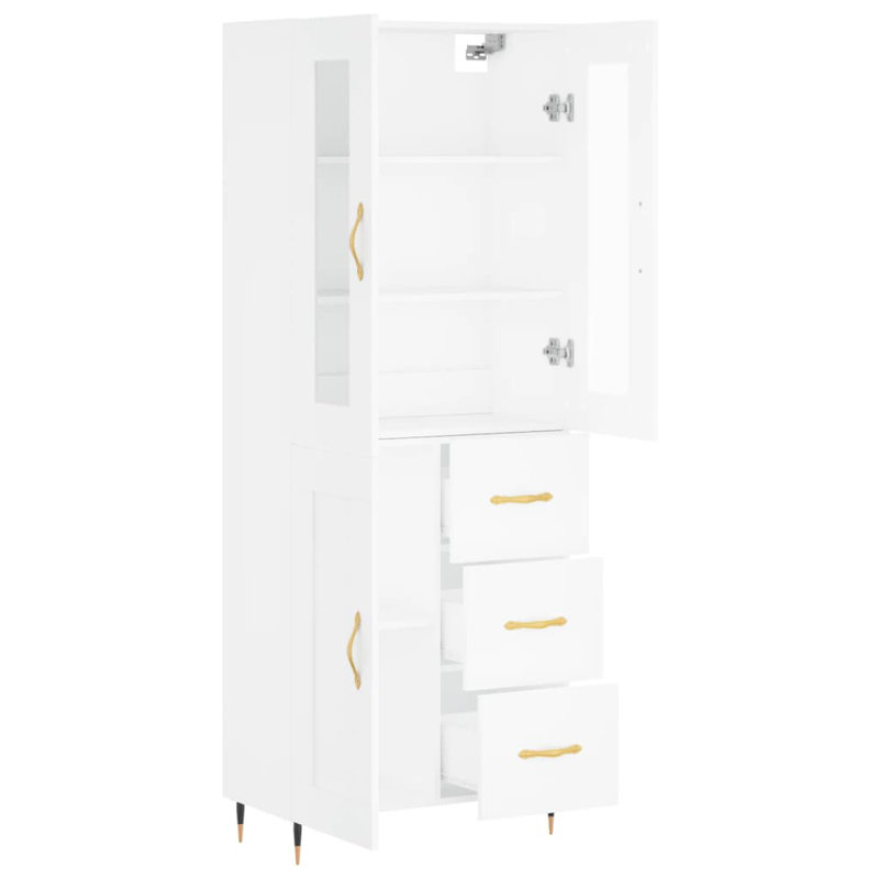 Dowding 69.5 Wide 3 Drawer, White