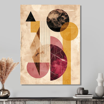 Minimalisme rose Boho Glam Harmony - décoration murale géométrique
