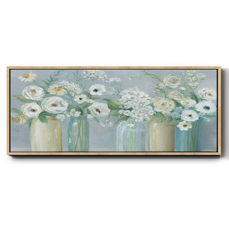 Blooming Meadow Beauties - Toile encadrée, H 8 po x l 20 po