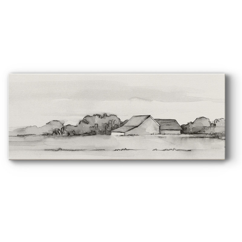 Wyeth Barn Ii sur impression sur toile, H 12 po x l 30 po x P 1,5 po
