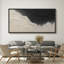 Grande impression sur toile encadrée, reproduction d'art abstrait neutre pour décoration murale moderne minimaliste-116848142-116848143
