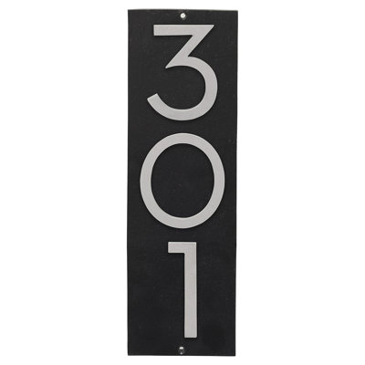 Floating 1-Line Wall Address Plaque