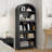 70.9"H Arched Bookshelf 5-Tier Arch Bookcase Storage Display Cabinet