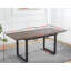 Table de salle à manger carrée extensible avec pieds en métal-1192969077