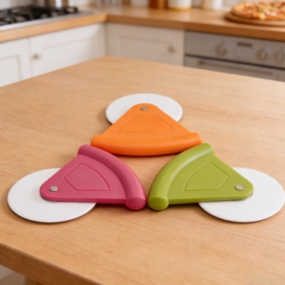 3Pcs Pizza Cutter Plastic (Random Color)