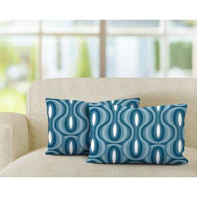 Outdoor Reversible Throw Pillow