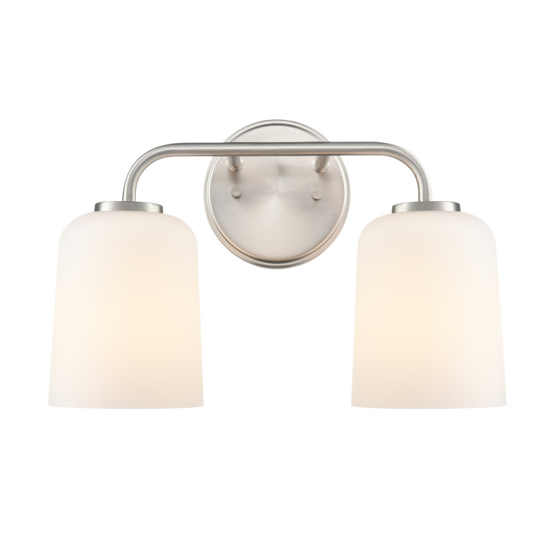 Meuble-lavabo à 2 lumières de 14 po de largeur Londonderry, Nickel brossé