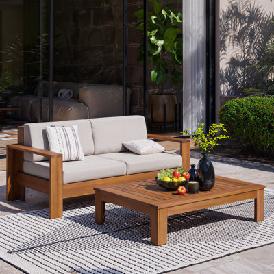 Causeuse avec table basse - ensemble de 2