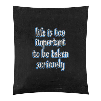 Tapisserie tableau noir en polyester et levity quoted