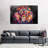 Lion's Gaze Abstract Color Canvas Print-333487762