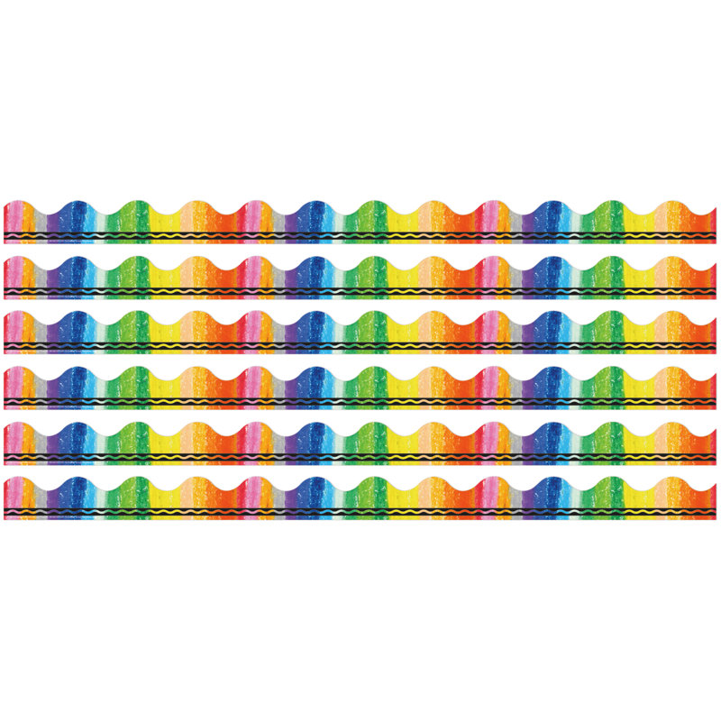 Bordure décorative arc-en-ciel Crayola