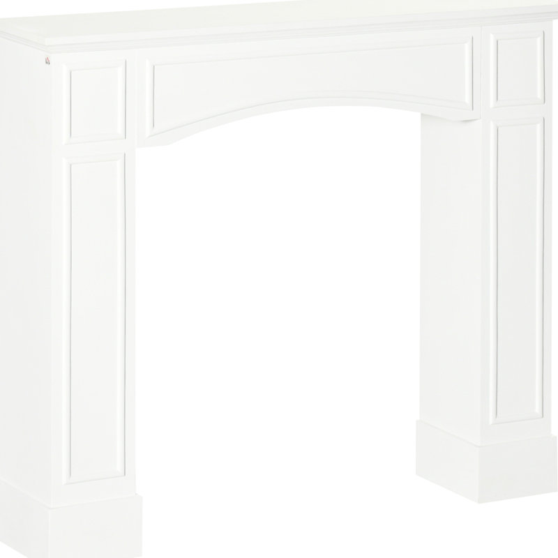 Fireplace Surround - White, 29" Interior Width, Decorative Trait, 45.25" Wide Presentation Spot, Easy To Tidy And Mop, Tipping, Electric Touch, Decoration Space, Wipe , For Fireplaces