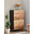 Modern minimalist black walnut solid wood shoe cabinet