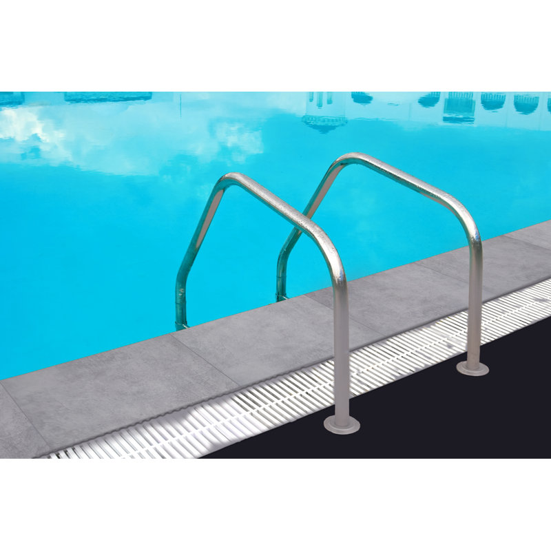 Duravia 13 in. x 24 in. x 0.79 in. Matte Porcelain Pool Coping (4.33 sq. ft./unit, 2 Piece), Azurith