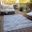 Tapis bleu / beige tissé à la machine Shamariah Southwestern-581134819