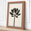 Lotus in Black Botanical - Wrapped Canvas-367083966-367083954