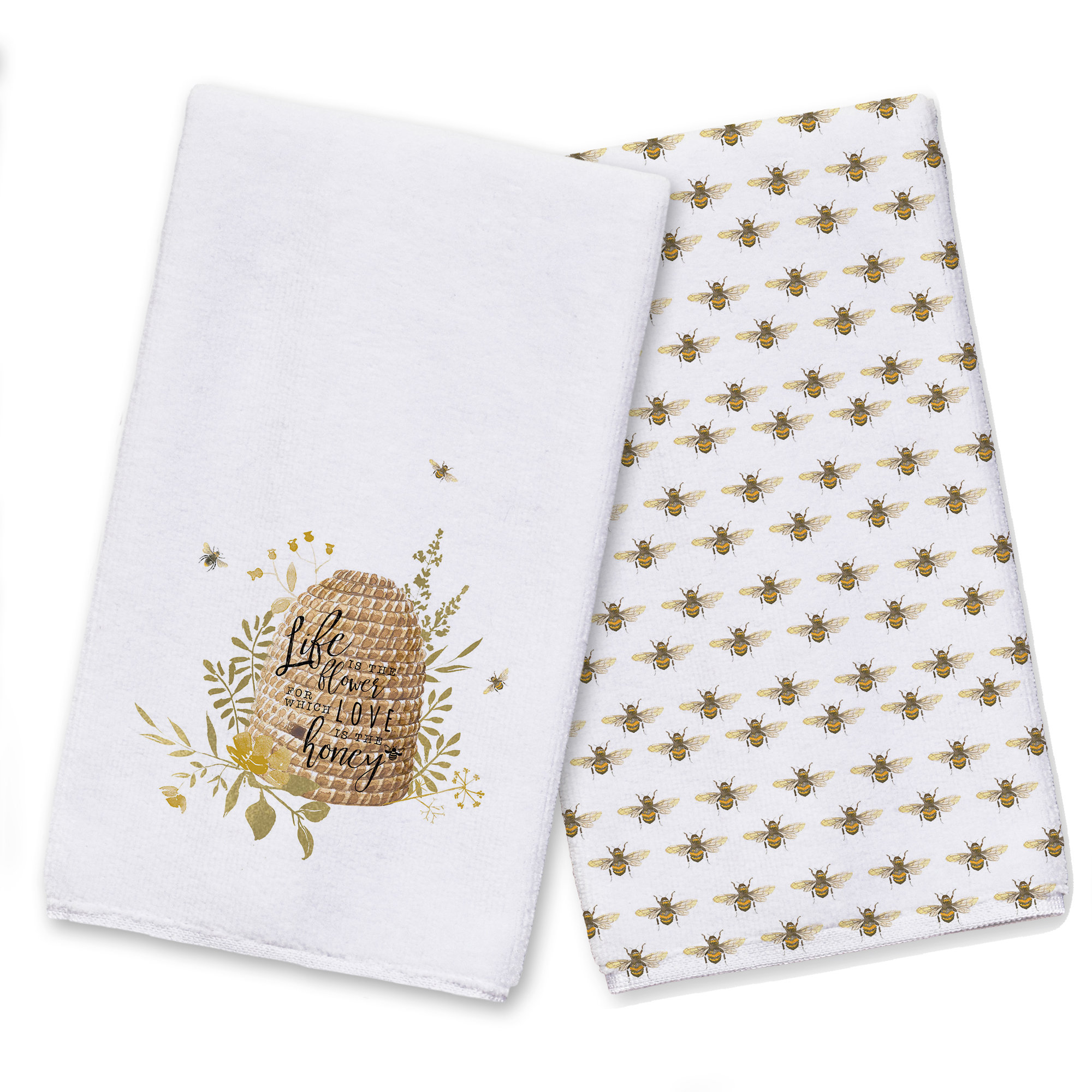 August Grove® Floral Tea Towel