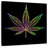 Holographic Cannabis Leaf