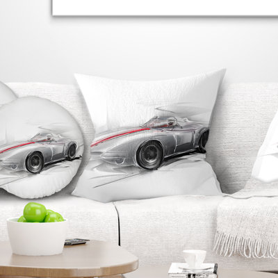 Argent - Formule 1 - Coussin imprimé de voitures