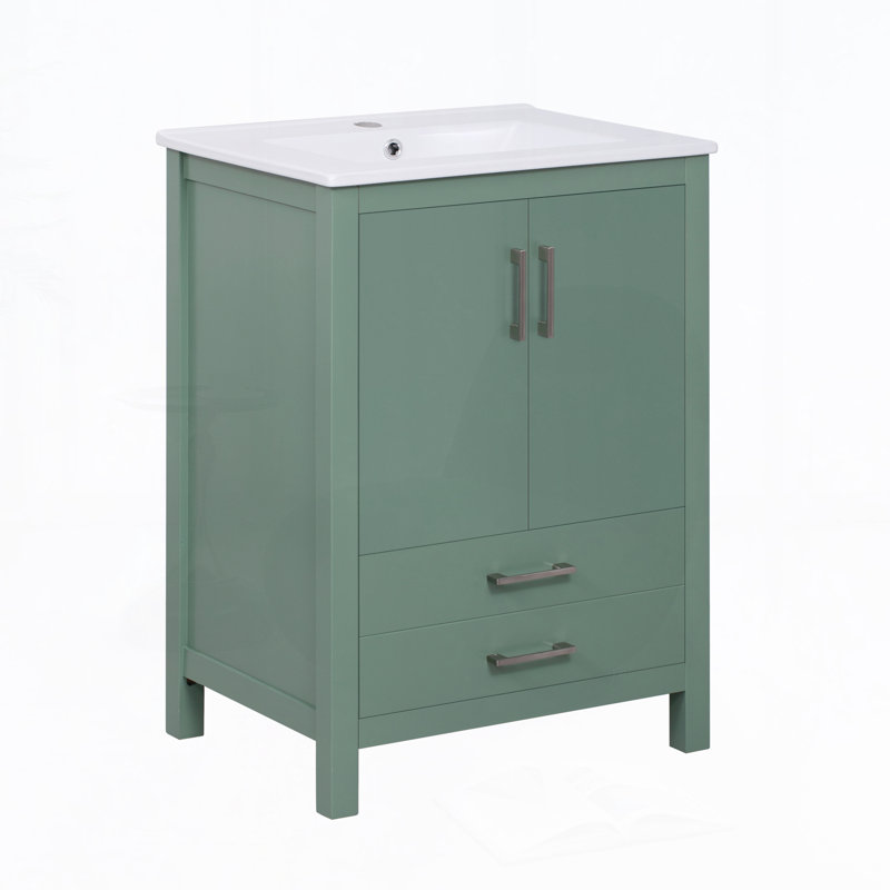 Meuble-lavabo 24 po avec lavabo en céramique