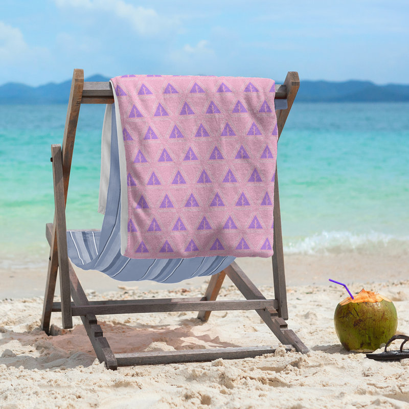 Barbra Beach Towel, Pink/Purple
