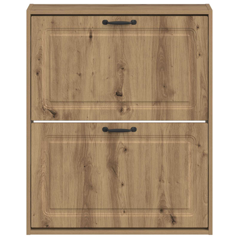 Flip Down Shoe Storage, 86 cm H x 71 cm W x 17 cm D, Artisan Oak