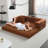 78.8" Upholstered Loveseat Convertible Sleeper Sofa Bed With 2 Pillows, Compression Sofa With Metal Frame and Folding Mattress Couch Removable Washable-114193244