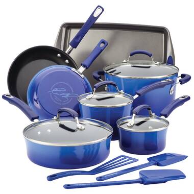 Blue Diamond CC002374001 Nonstick Cookware Kitchen Set - Blue (20 Piece)  for sale online