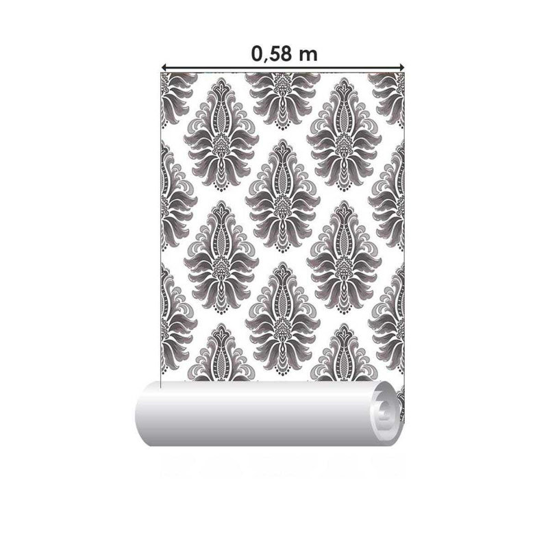 Rouleau de papier peint adhésif doux L 126 po x l 24 po Akshada