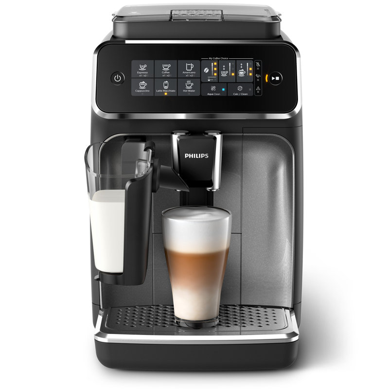 Machine à espresso entièrement automatique Philips 3200 Series avec mousseur à lait LatteGo