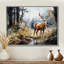 Deer Graceful Grazing - Print-1116833025-1097777102