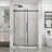Goodyo 48" W x 72" H Sliding Shower Door, Frameless Sleek Glass Shower Door, 1/4" (6mm) Thick Tempered Clear Glass with Easy-clean Coating, Stainless Steel Hardware, Matte Black-129388170