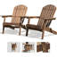 Chaise Adirondack pliante en bois Berdina