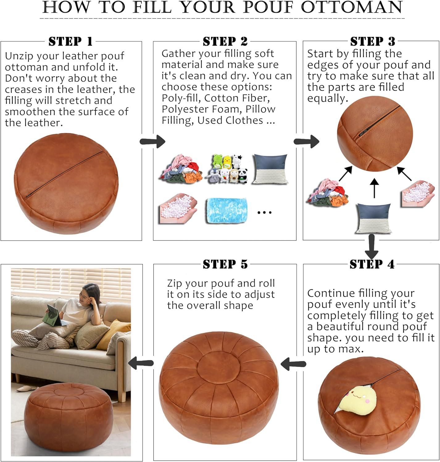 What to Fill an Ottoman Pouf With: Ultimate Comfort Fillers Guide