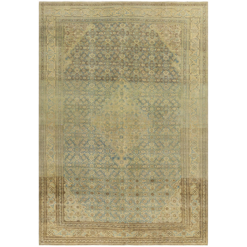 Antique One Of A Kind One-of-a-Kind 7'6" X 10'9" Hand Knotted Area Rug