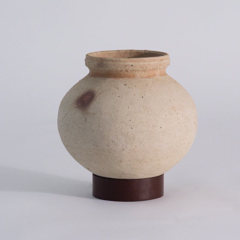 Desert Water Pot w/Iron Base, 10" H x 9.75" W x 9.75" D