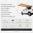 Car Side Awning, Large 6.6' X 8.2' Shade Coverage Vehicle Awning, Pu3000mm UV50+ Retractable Car Awning With Waterproof Storage Bag, Height Adjustable, Suitable For Truck, SUV, Van, Campers