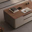 Table basse rétro en noyer minimaliste-112748564