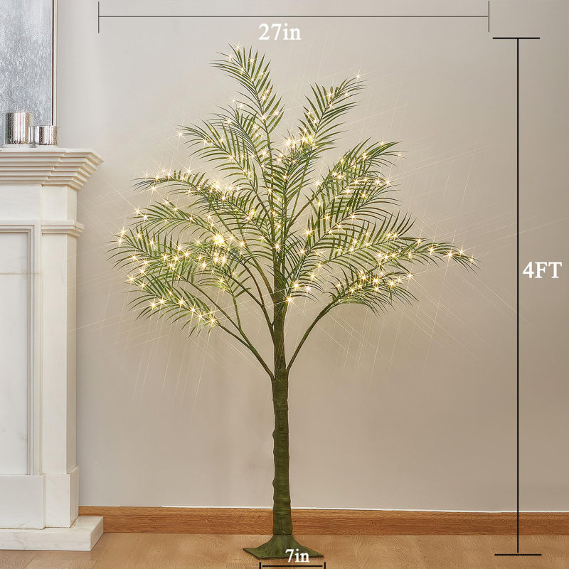 4FT Palm Tree with 240 LED Fairy Lights