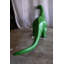 Statue de brontosaure vert géant en dinosaure en aluminium 90 po x 23 po x H 47 po