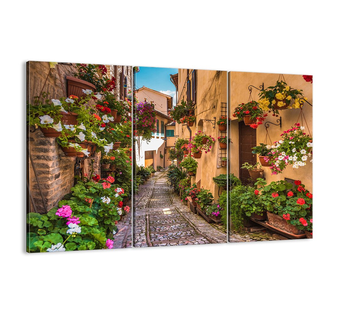 3-tlg. Leinwandbilder-Set - Fotografie „Italian Alley”