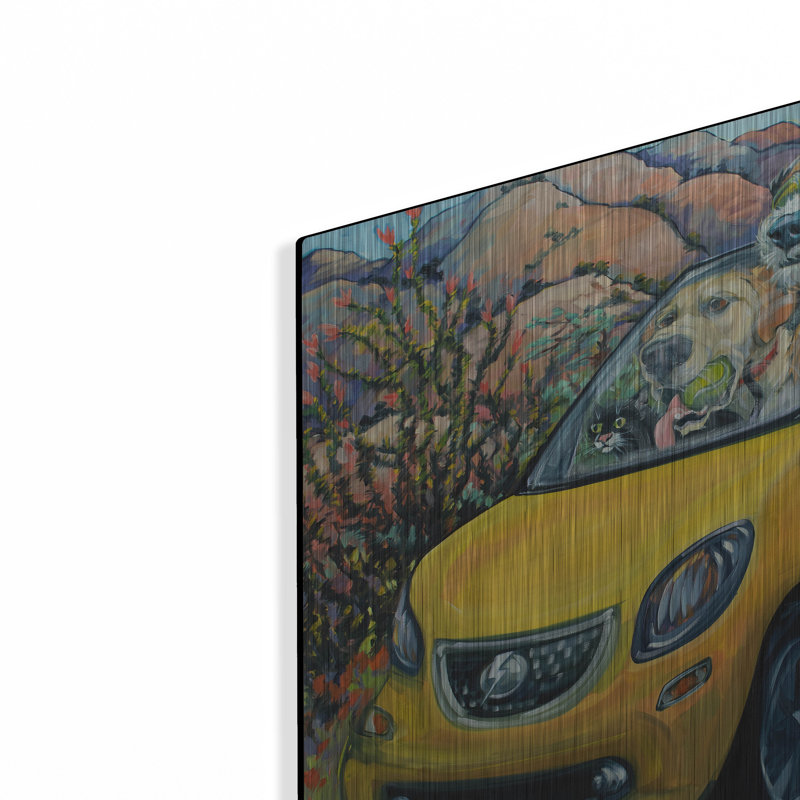 «Full Charged» par CR Townsend, art mural en métal, H 12 po x l 12 po