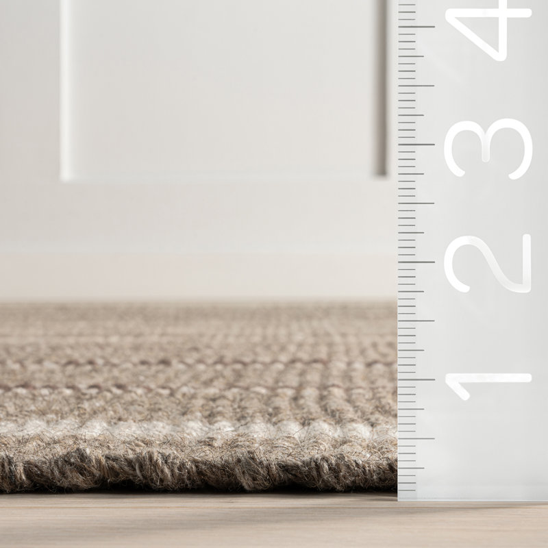  Tapis rayé en laine Toluca, Rectangle 8 pi 6 po x 11 pi 6 po