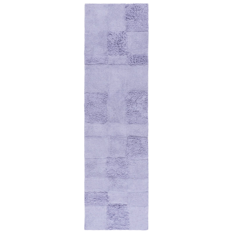 Easy Care 225 Hand Tufted Recycled Cotton Machine Washable Geometric Indoor Use Only Rug, Runner 2'3" x 9'